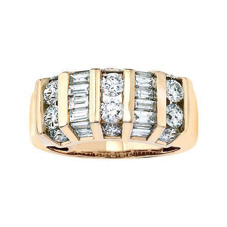 2 Ct. T.w. Diamond 14k Yellow Gold Band