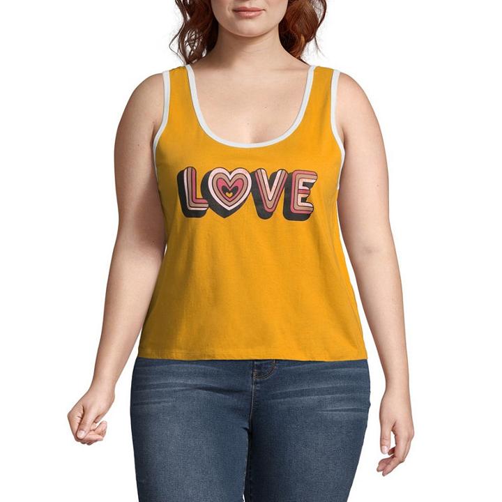 Love Cropped Tank - Juniors Plu