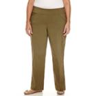 Alfred Dunner Cactus Ranch Solid Medium Pant Plus