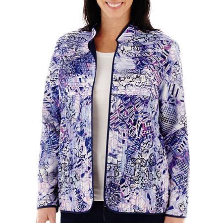 Alfred Dunner Newport Pintuck Floral Jacket