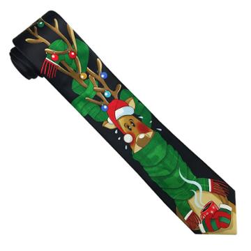 Hallmark Vertical Reindeer Sweater Tie