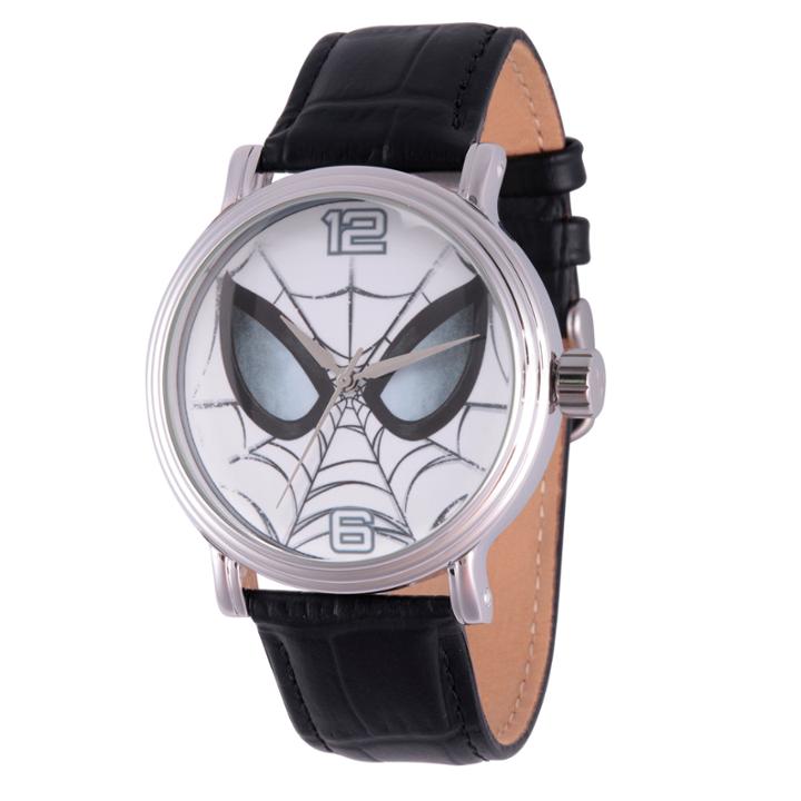 Ultimate Spider-man Marvel Mens Black Strap Watch-wma000053