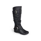Journee Collection Paris Slouch Riding Boots - Wide Calf