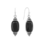 Liz Claiborne Black Gray Drop Earrings