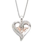 1/10 Ct. T.w. Diamond Heart Mom Pendant Necklace