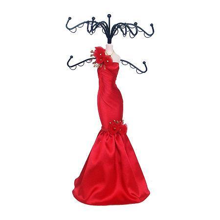 Red Dress Jewelry Stand Organizer