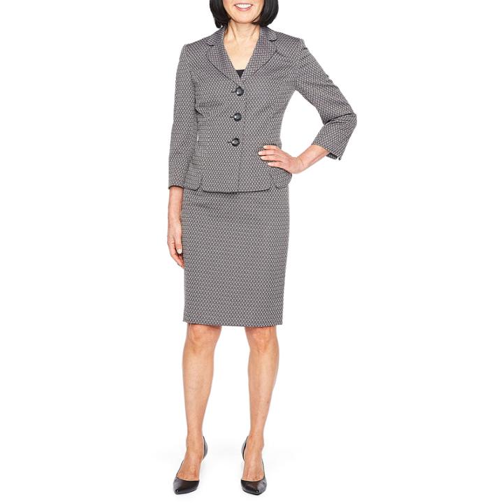 Le Suit Diamond Skirt Suit