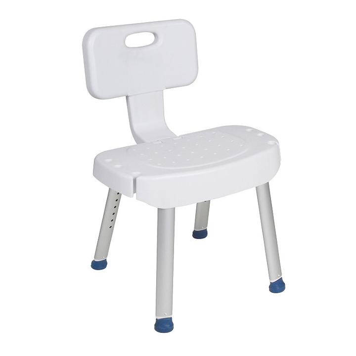 Drive Medical Bathroom Safety Shower Chair With Folding Back