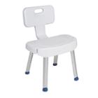 Drive Medical Bathroom Safety Shower Chair With Folding Back