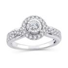Womens 3/4 Ct. T.w. Diamond White Engagement Ring