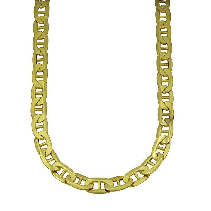 Limited Quantities! 10k Yellow Gold Hollow Mariner 22 Chain Necklace