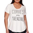 Boutique V-neck Graphic Tee - Plus