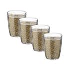 Kraftware Set Of 4 Woven 14-oz. Glasses