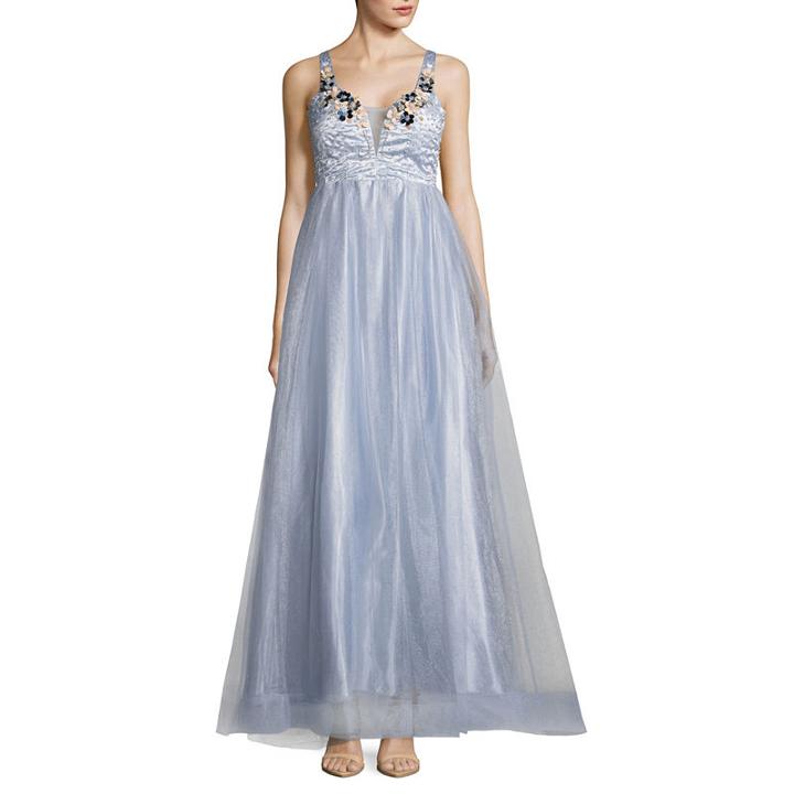 My Michelle Sleeveless Beaded Ball Gown-juniors