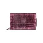 Mundi Big Fat Metallic Croc Wallet