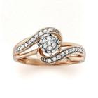 1/5 Ct. T.w. Diamond 10k Rose Gold Promise Ring