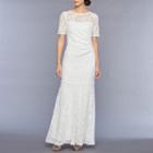 3q Sleeve Lace Gown