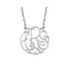 Personalized 20mm Ivy Monogram Necklace