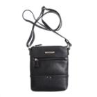 Stone And Co North/south Single Zip Pebble Leather Mini Crossbody Bag