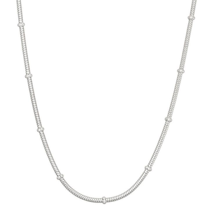 Sterling Silver Solid Snake 24 Inch Chain Necklace