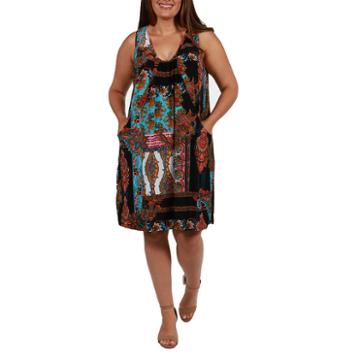 24/7 Comfort Apparel Shift Dress-plus