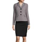 Le Suit Long-sleeve 3-button Dot Notch-lapel Jacket And Skirt Suit Set