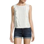 Arizona Sheer Ruffle Top- Juniors