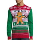 Novelty Season Cookie Ugly Xmas Cotton Blend Pullover Sweater