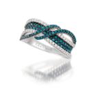 Levian Corp Le Vian Womens 7/8 Ct. T.w. Color Enhanced Multi Color Diamond 14k Gold Cocktail Ring