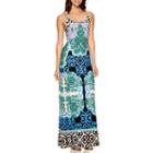 Mss Sleeveless Print Maxi Dress