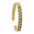 White Cubic Zirconia 14k Ear Cuffs