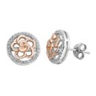 Enchanted Disney Fine Jewelry 1/4 Ct. T.w. Round White Diamond Sterling Silver Stud Earrings