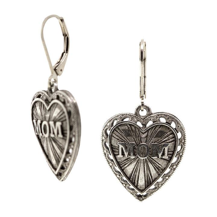 1928 Mother's Day Items Brass Drop Earrings