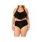 Arizona Solid Flounce Swimsuit Top-plus