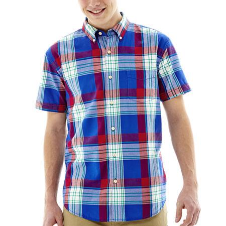 Arizona Short-sleeve Plaid Poplin Shirt