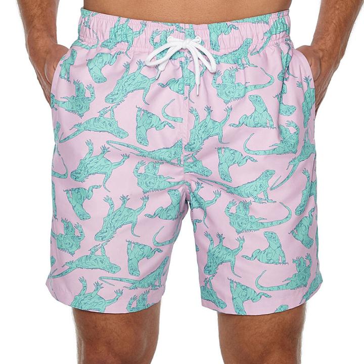 Arizona Iguana Print Swim Shorts