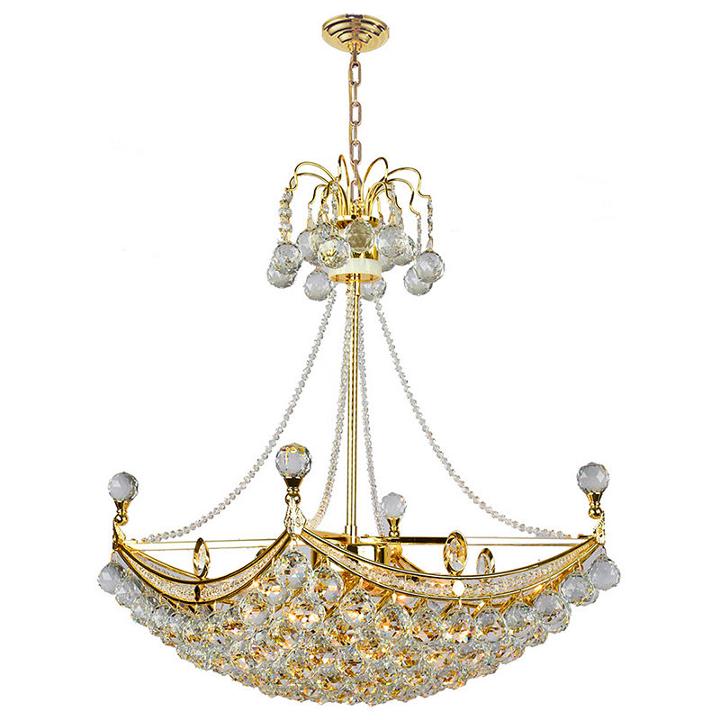 Empire Collection 6 Light Square Crystal Umbrellachandelier