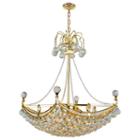 Empire Collection 6 Light Square Crystal Umbrellachandelier
