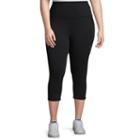 Gaiam Om High Rise Quick Dry Capri Leggings - Plus