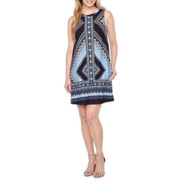 Byer California Sleeveless Diamond Shift Dress-petites