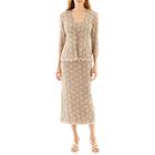 R & M Collection 3/4-sleeve Sequin Lace Jacket Dress