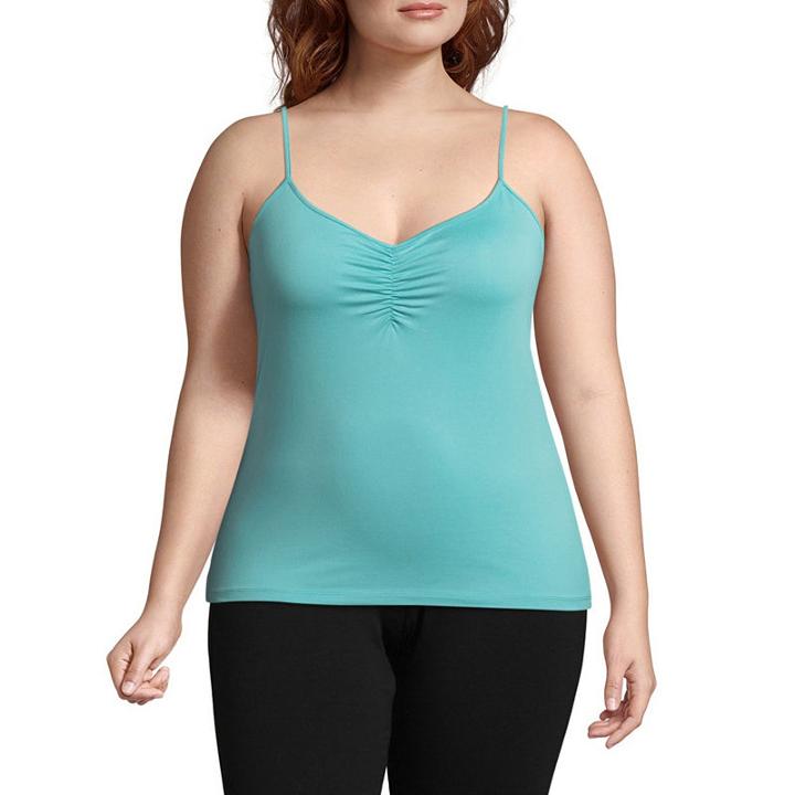 Flirtitude Ruched Tank - Juniors Plus