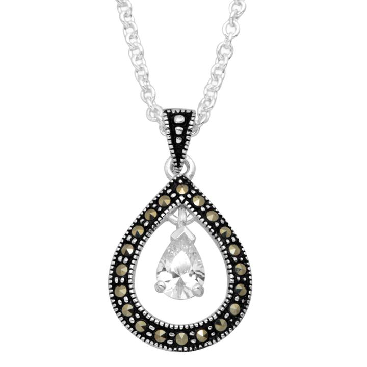 Sparkle Allure 1 Ct. T.w. Clear Silver Over Brass Drop Earrings