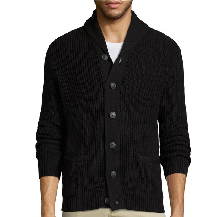 Claiborne Long-sleeve Shawl Collar Cardigan