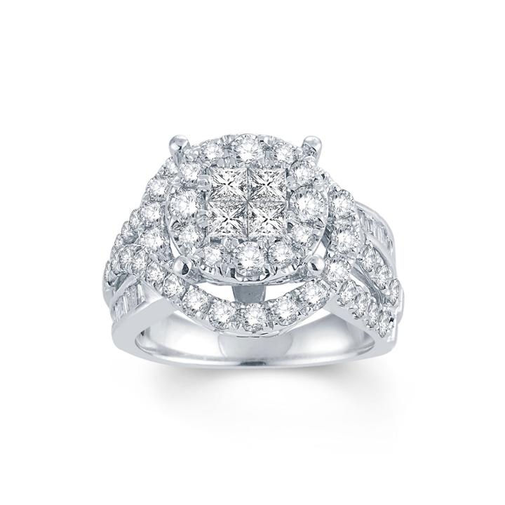 Limited Quantities 2 1/2 Ct. T.w. Diamond 14k White Gold Ring