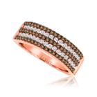 Limited Quantities Grand Sample Sale By Le Vian 3/4 Ct. T.w. Vanilla Diamonds & Chocolate Diamonds 14k Strawberry Gold Le Vian Chocolatier Ring