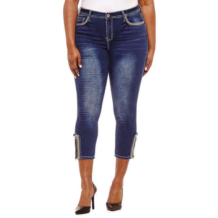 Hydraulic 27 Ankle Zip Skinny-juniors Plus