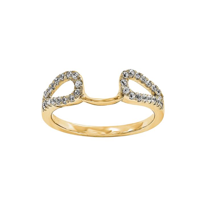 1/8 Ct. T.w. Diamond 14k Yellow Gold Ring Wrap