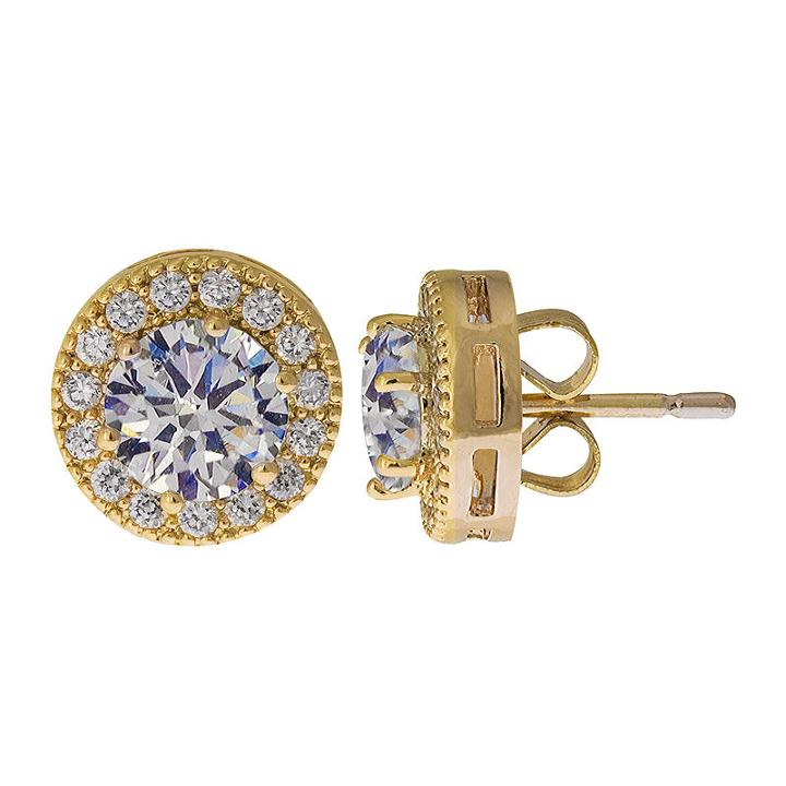 Sparkle Allure&trade; Cubic Zirconia Halo Earrings