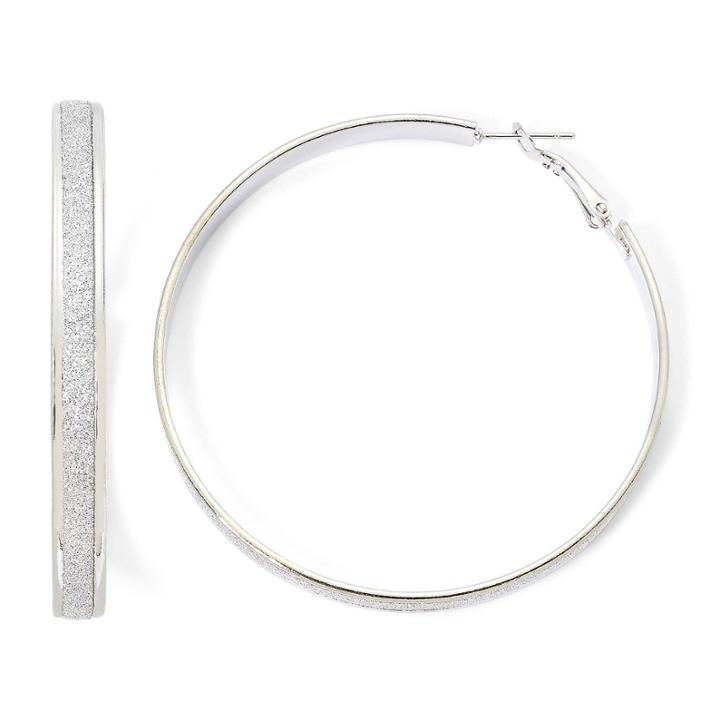 Arizona Textured Center Hoop Earrings